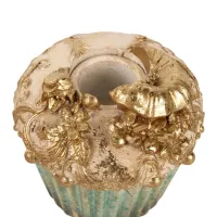 kandelaar cake 8 cm blauw